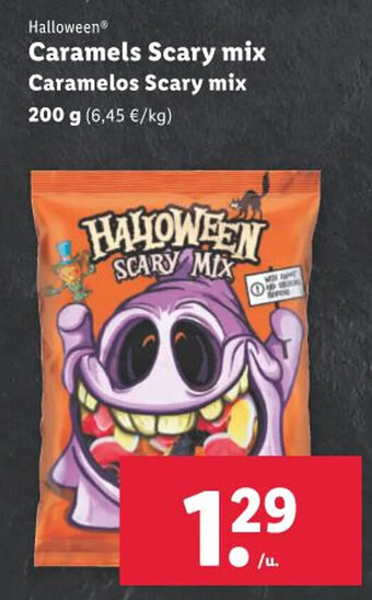 Lidl Caramels Scary mix Caramelos Scary mix 200 g oferta