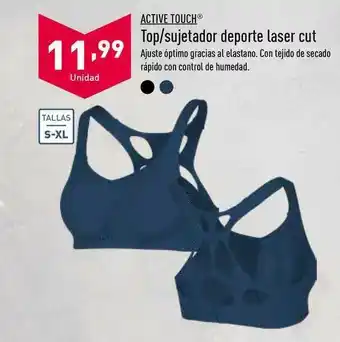 ALDI Active Touch Top Sujetador Deporte Laser Cut oferta