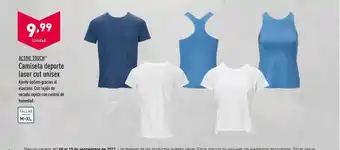 ALDI Active Touch Camiseta Deporte Laser Cut Unisex oferta