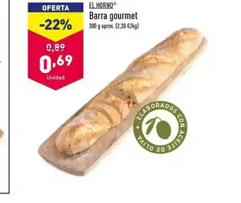 ALDI El Horno Barra Gourmet 300g oferta