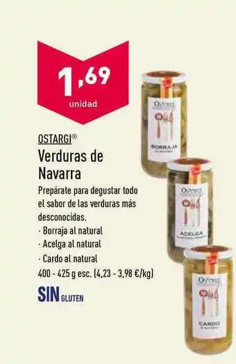 ALDI Ostargi Verduras De Navarra 400-425 g oferta