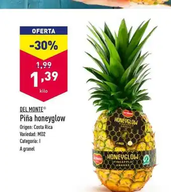 ALDI Del Monte Piña Honeyglow oferta