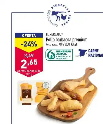 ALDI El Mercado Pollo Barbacoa Premium 700g oferta