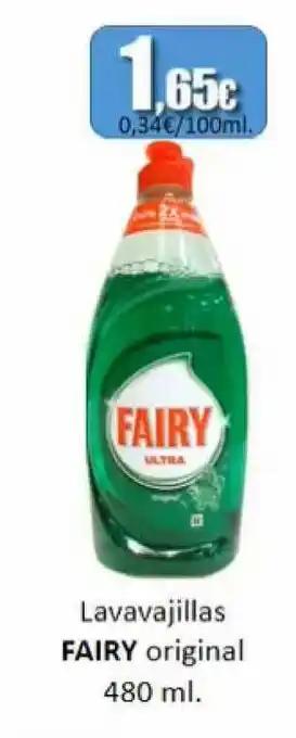 Super Alcoop Lavavajillas Fairy Original 100ml oferta