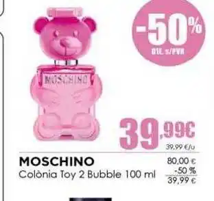Perfumeries Facial Moschino Colónia Toy 2 Bubble 100ml oferta