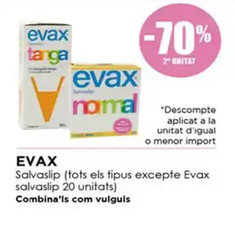 Perfumeries Facial -70% 2a Unitat Evax Salvaslip oferta