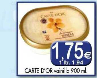 Congelados Copos Carte D'or Vainilla 900ml oferta