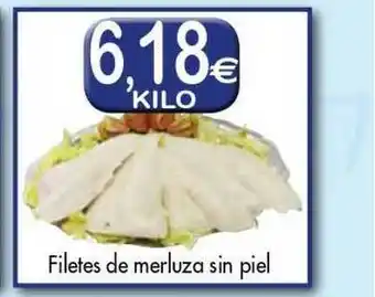 Congelados Copos Filetes De Merluza Sin Piel oferta