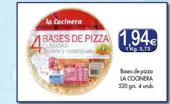 Congelados Copos Bases De Pizza La Cocinera 520grs oferta