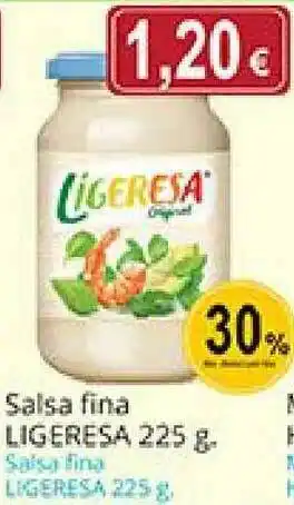 Supermercados Bip Bip Salsa Fina Ligerasa 225g oferta