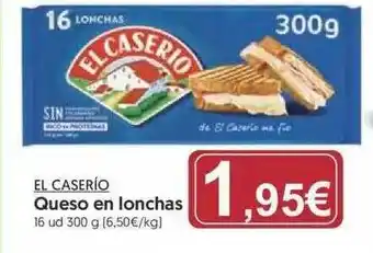 Hiper Usera El Caserio Queso En Lonchas 300g oferta