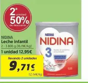 Hiper Usera Nidina Leche Infantil 3800g oferta