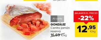 Autoservicios Familia GONZÁLEZ Centro jamón reserva oferta