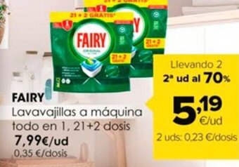 Autoservicios Familia FAIRY Lavavajillas a máquina oferta