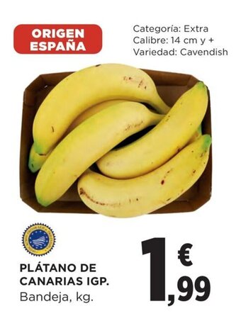 Hipercor PLÁTANO DE CANARIAS IGP oferta