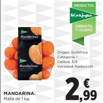 Hipercor MANDARINA oferta