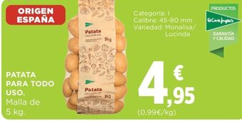 Hipercor PATATA PARA TODO oferta
