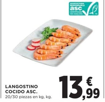 Hipercor LANGOSTINO COCIDO ASC oferta