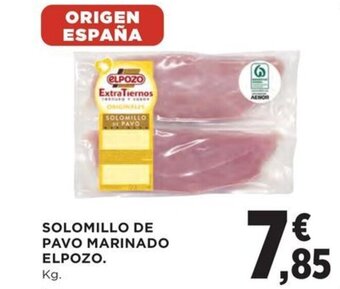 Hipercor SOLOMILLO DE PAVO MARINADO ELPOZO. oferta