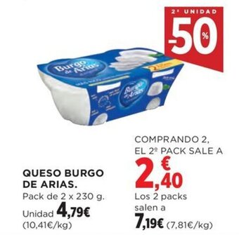 Hipercor QUESO BURGO DE ARIAS oferta
