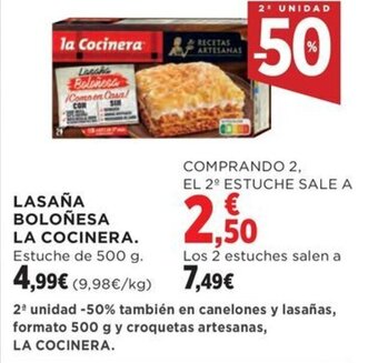 Hipercor LASAÑA BOLOÑESA LA COCINERA oferta