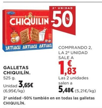 Hipercor GALLETAS CHIQUILIN oferta
