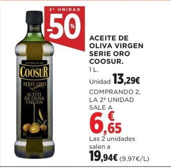 Hipercor ACEITE DE OLIVA VIRGEN SERIE ORO COOSUR. oferta