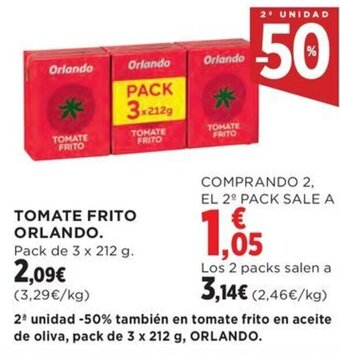 Hipercor TOMATE FRITO ORLANDO oferta