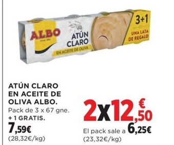 Hipercor ATÚN CLARO EN ACEITE DE OLIVA ALBO oferta