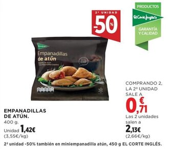 Hipercor EMPANADILLAS DE ATÚN oferta