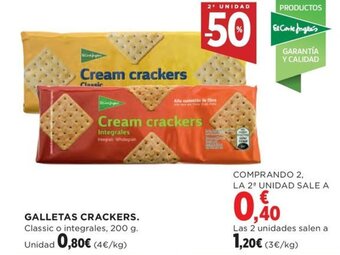 Hipercor GALLETAS CRACKERS oferta
