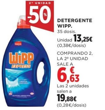 Hipercor DETERGENTE WIPP. oferta