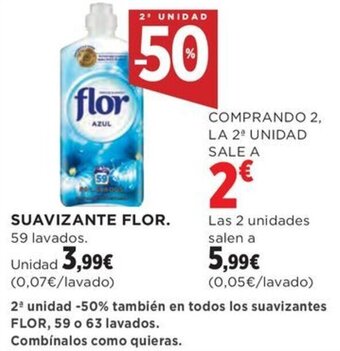 Hipercor SUAVIZANTE FLOR oferta