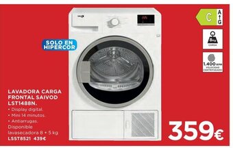 Hipercor LAVADORA CARGA FRONTAL SAIVOD LST1488N oferta