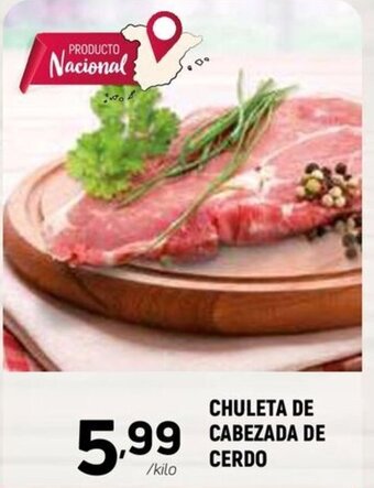 Coviran CHULETA DE CABEZADA DE CERDO oferta