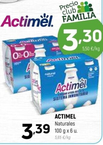 Coviran ACTIMEL Naturales oferta