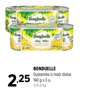 Coviran BONDUELLE Guisantes o maíz dulce oferta