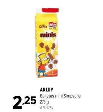 Coviran ARLUY Galletas mini Simpsons oferta