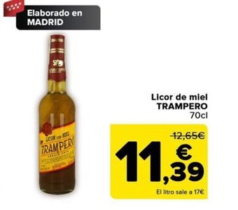 Carrefour Licor de miel TRAMPERO oferta