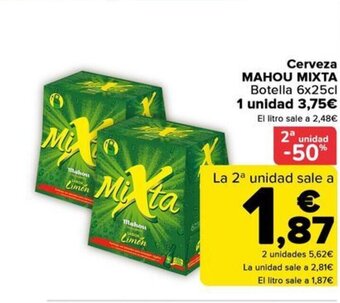 Carrefour Cerveza MAHOU MIXTA oferta