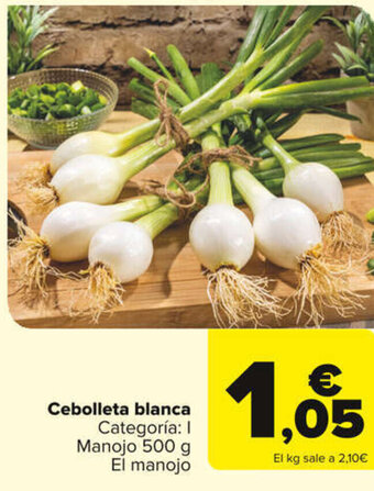 Carrefour Cebolleta blanca oferta