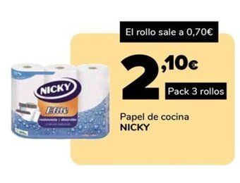 Supeco Papel de cocina NICKY oferta