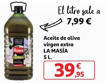 Alcampo Aceite de oliva virgen extra LA MASÍA 5 L. oferta