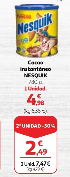 Alcampo Cacao instantáneo NESQUIK oferta