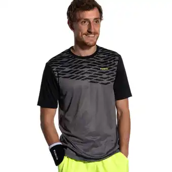 Decathlon Camiseta de pádel manga corta transpirable hombre 500 verde negro maxi sanchez oferta