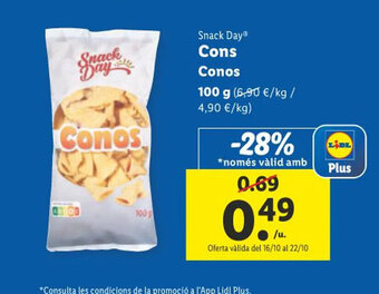 Lidl Snack Day® Cons Conos oferta
