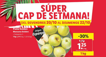 Lidl Poma Golden Manzana Golden oferta