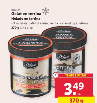 Lidl Gelat en terrina Helado en tarrina oferta