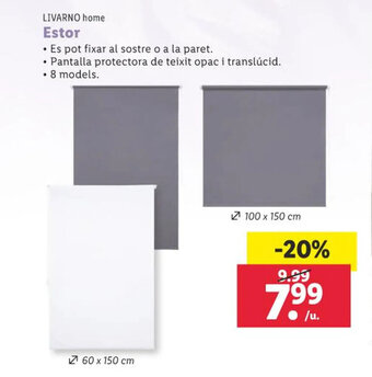 Lidl LIVARNO home Estor oferta