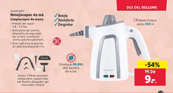 Lidl Netejavapor de mà Limpiavapor de mano oferta